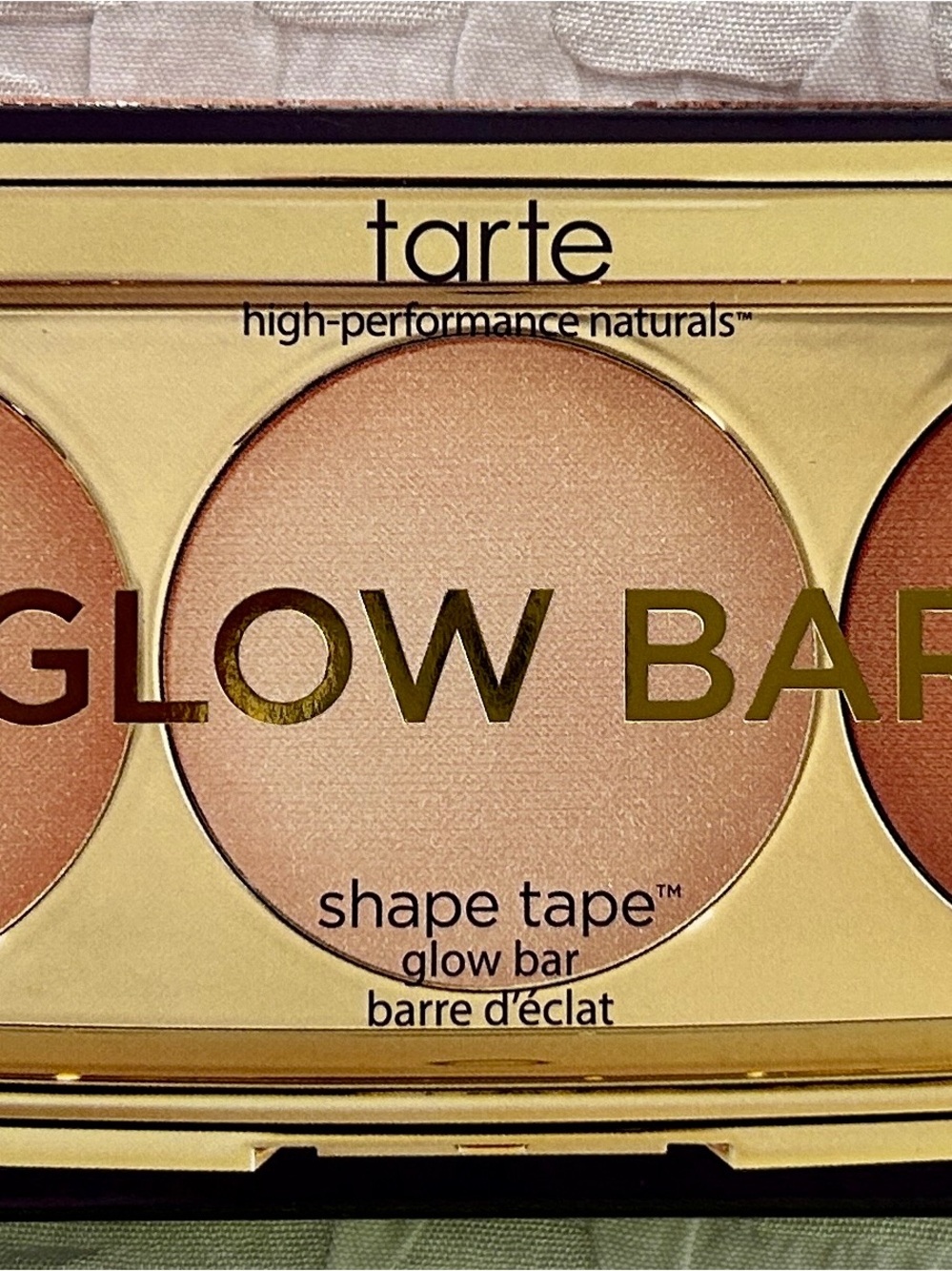 tarte Glow Bar Highlighter Palette - Champagne Peach
